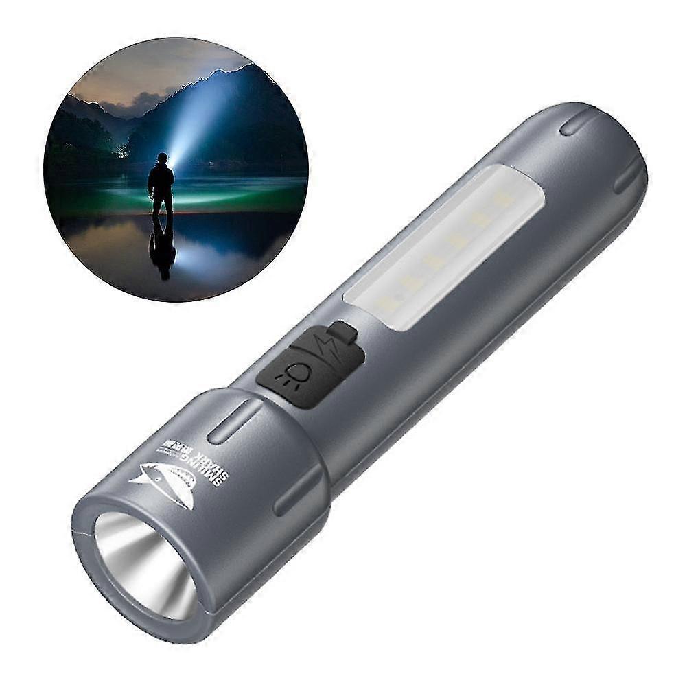 High Power LED Flash Light Super Bright Torch USB Rechargeable Work Fishing Lamp