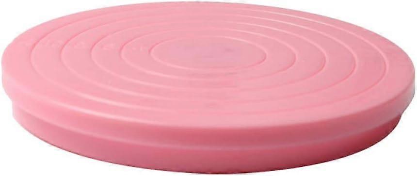 Plastic rotating cake stand (pink)
