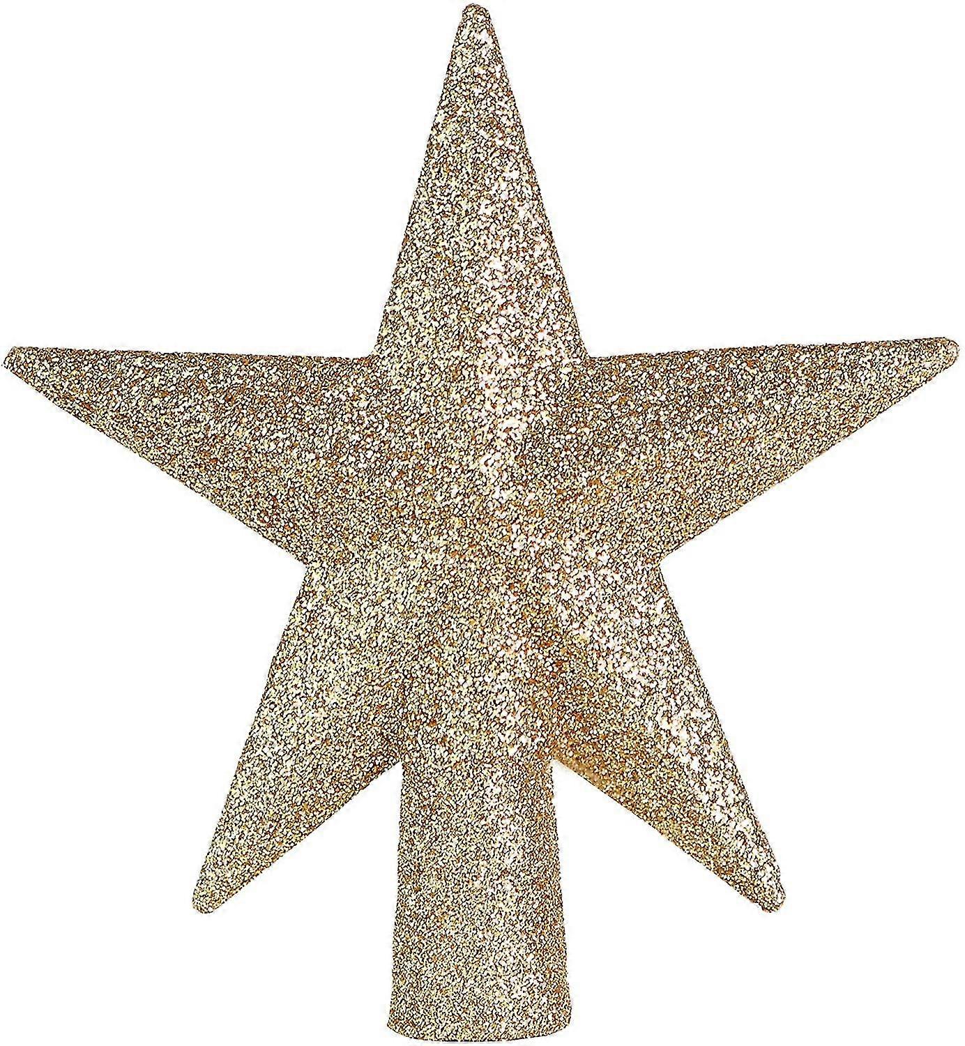 Glitter Gold Star Christmas Tree Topper | Christmas Tree Toppers | Christmas Star Tree Topper Tree