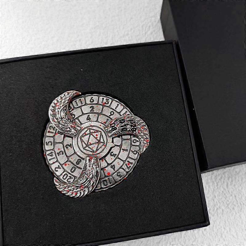 7 In 1 Mechanical Roulette Dice Fingertip Gyro Dice Roulette Dices Metal Spining Dnd Dice Player Role Playing Dice Rpg D&d Dices