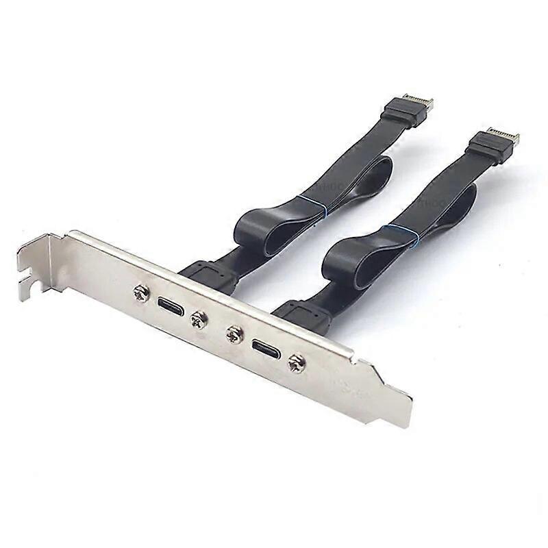 USB31 Front Panel Header Cable TYPE-E to Type C Converter 10G Flat Female Extension Cord Computer Case PCI KEY-A Adapter