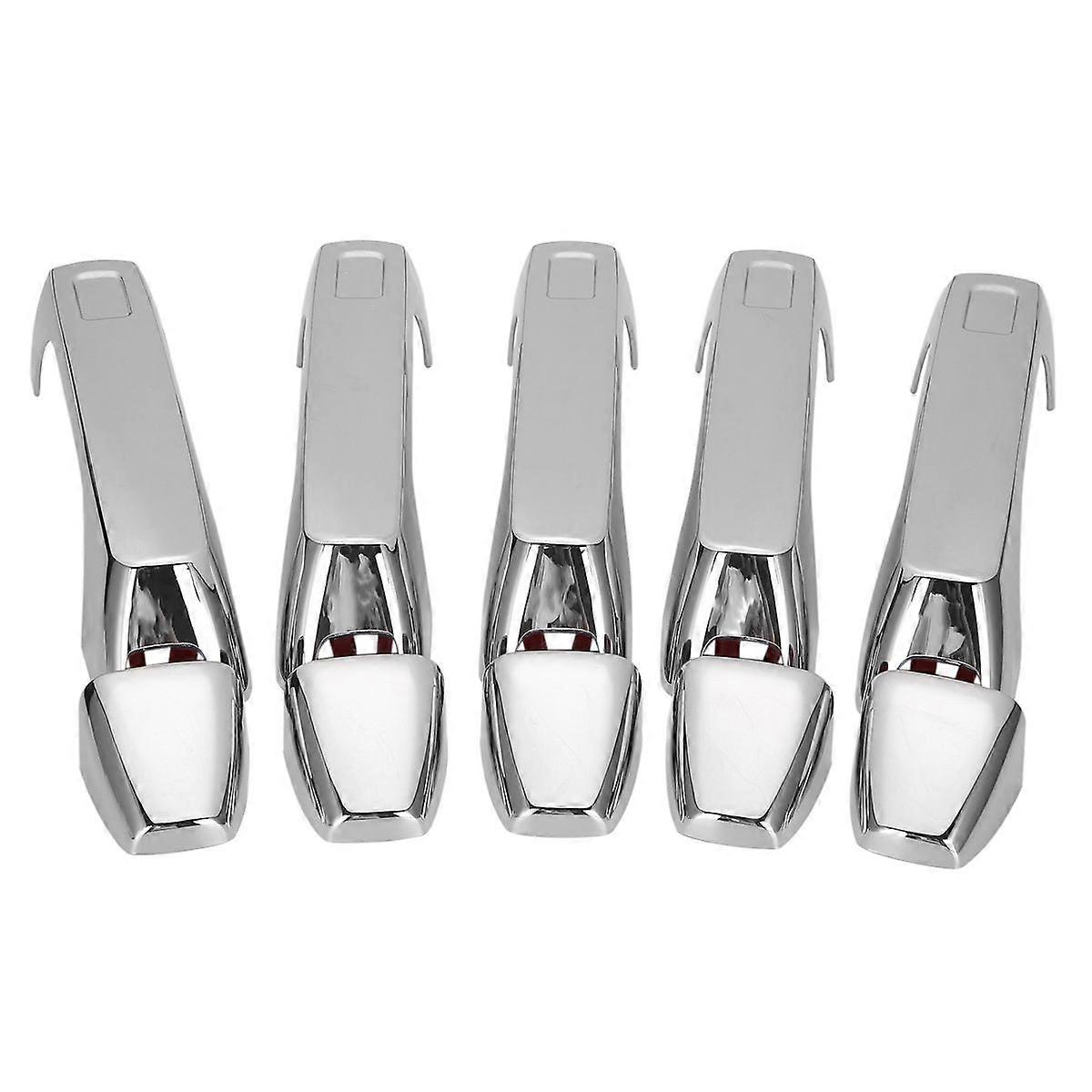 5PCS Car Front & Rear Door Handle Cover Trim for H3 H3T 2006-2010 Exterior Door Chrome Handle Bezel