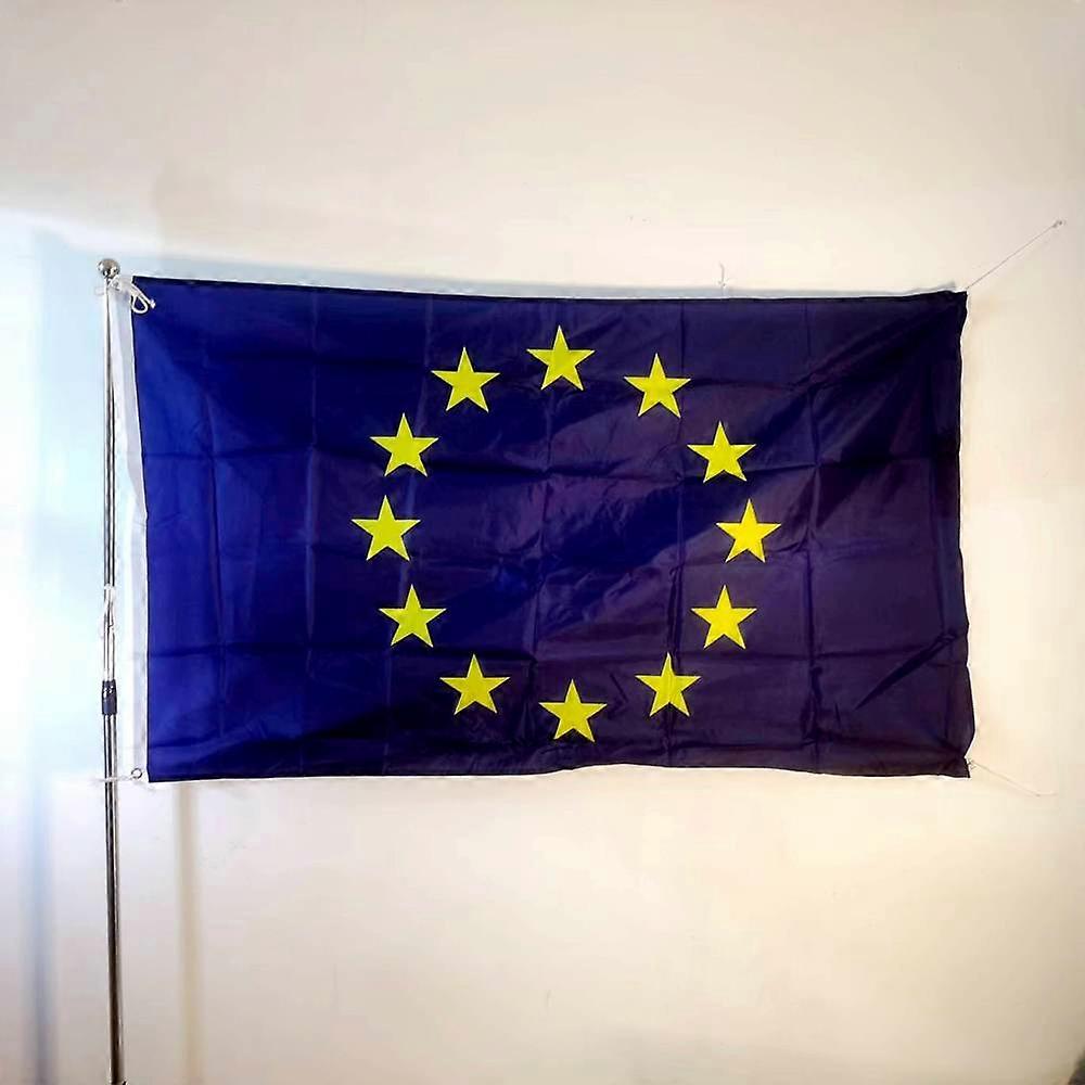 EU-flagg 90x150CM hengende polyester EU EU-flagg til dekorasjon
