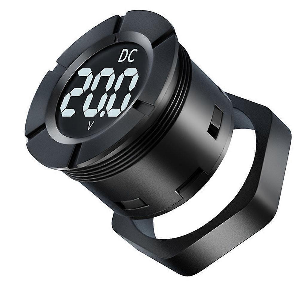 High Accuracy Voltage Meter Gauge LCD Display Voltmeter Fitting for Car Auto