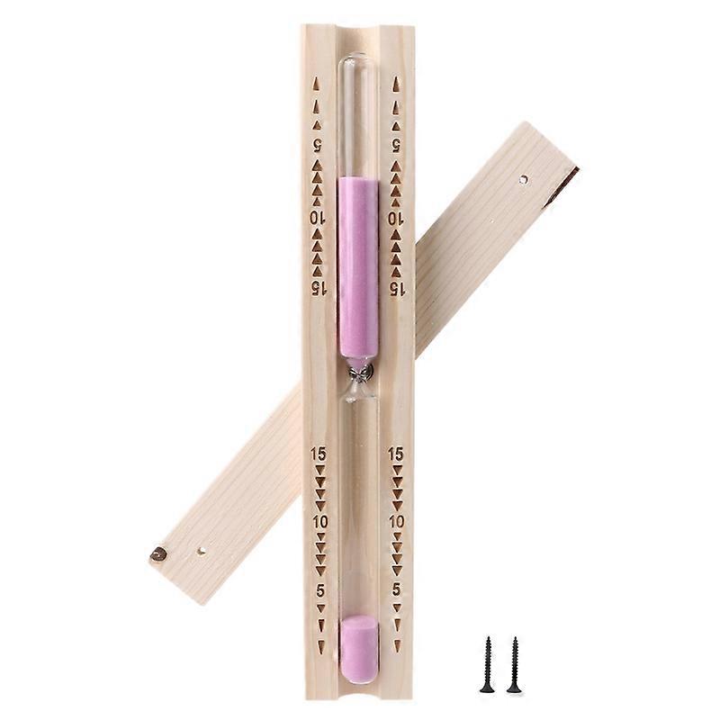 Wall-Mounted Sauna Timer Sand Timer Sanduhr 15 Minuten  Pink Sand