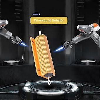 Resistenza di potenza placcata in alluminio dorato, 100 W, 1 Ohm 1R