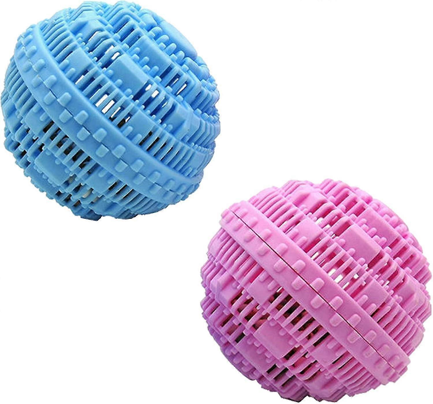 2 Pack Reusable Eco-friendly Washing Ball, Natural Eco-friendly Reusable With Pearls Alternative To Laundry Detergent, Magic Washing Ball, For Clothes