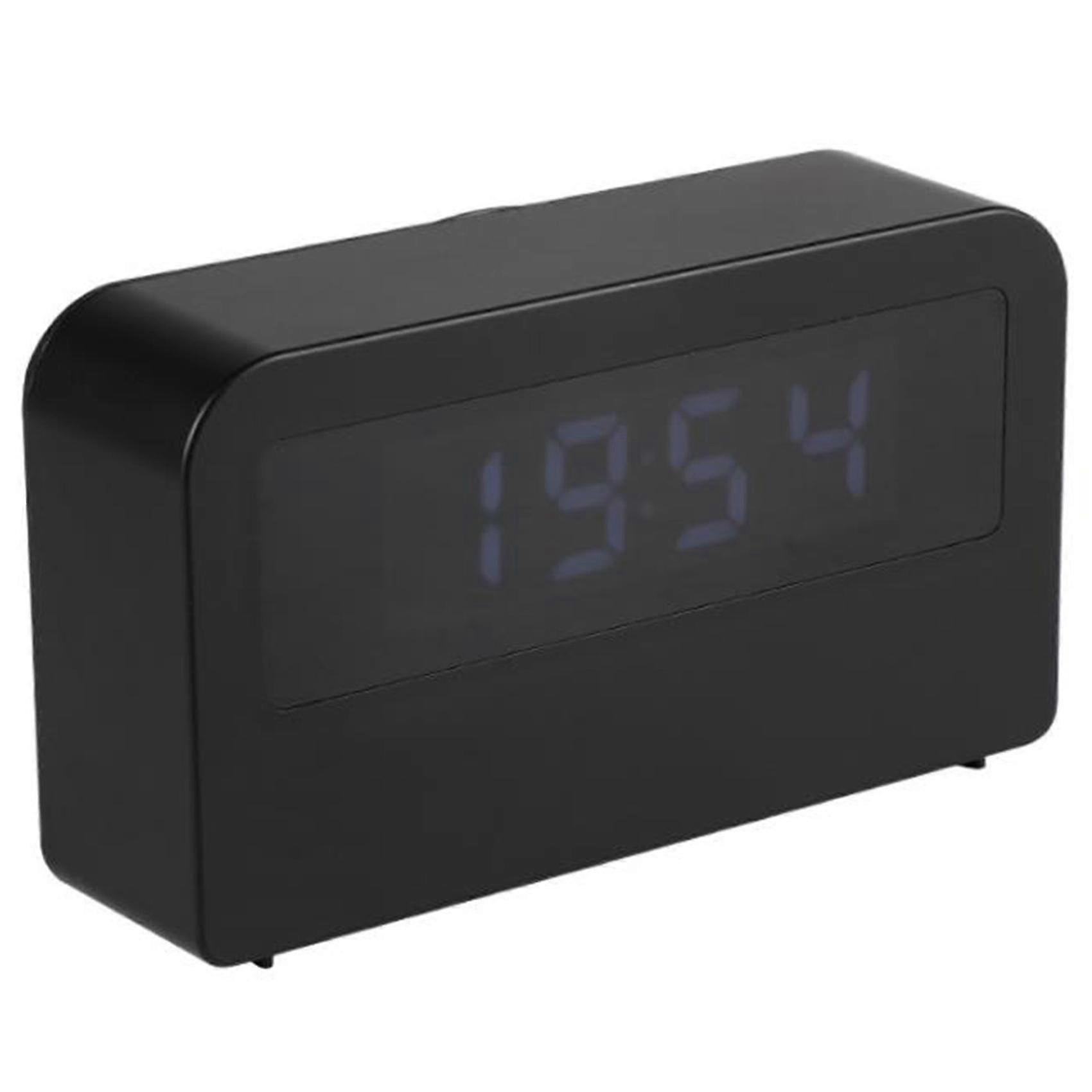Time Light Electronic Alarm Clock Book Light Small Clock Black