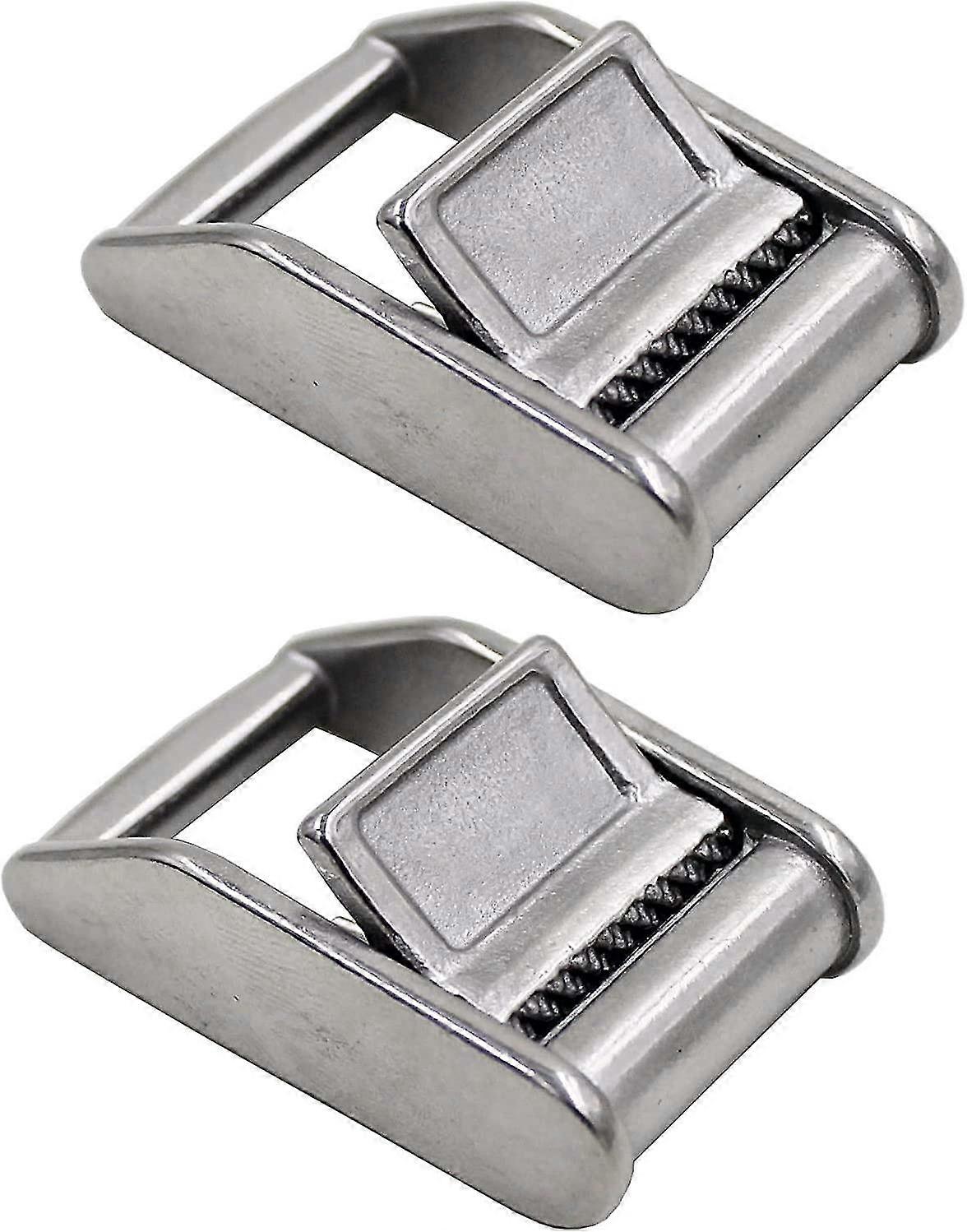 Πόρπες από ανοξείδωτο χάλυβα 316 Cam Flap Press Cam Πόρπες γραβάτα κάτω πόρπη για ιμάντα webbing 25mm (2pcs) - Χωρίς ιμάντες