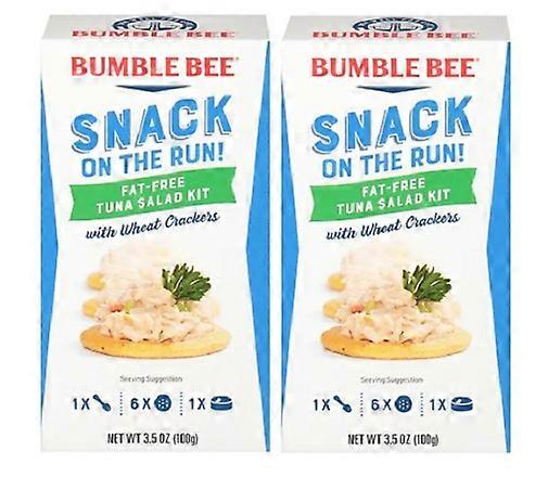 Bumble Bee Snack On The Run Fat Free Tuna Salad & Crackers Original 2 Pack