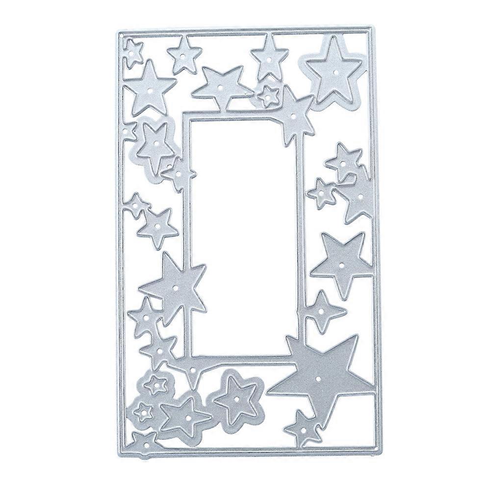 Five-Pointed Star Frame Cutting Die DIY Scrapbook Paper Cards Craft Stencil Mold