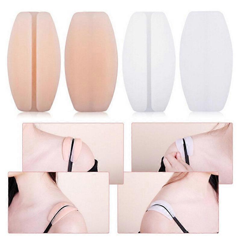 Pair Silicone Bra Strap Cushions Holder