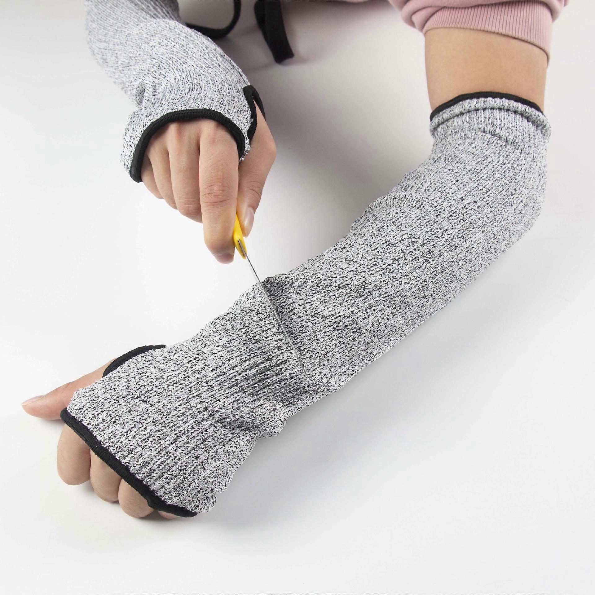Cut resistant knit gloves, scratch protection, 45cm