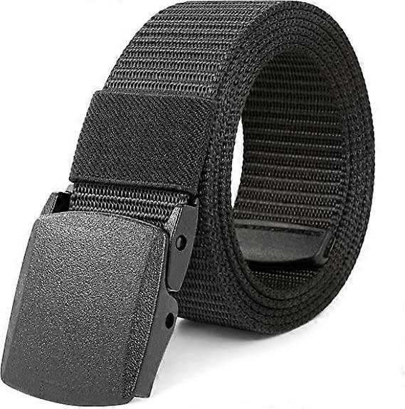 Work Belts for Men,Belts for Men,Adjustable Nylon Canvas Fabric Golf Belt,No Metal Buckle, Fast Pass Through the Airport Security,Suitable for Work an
