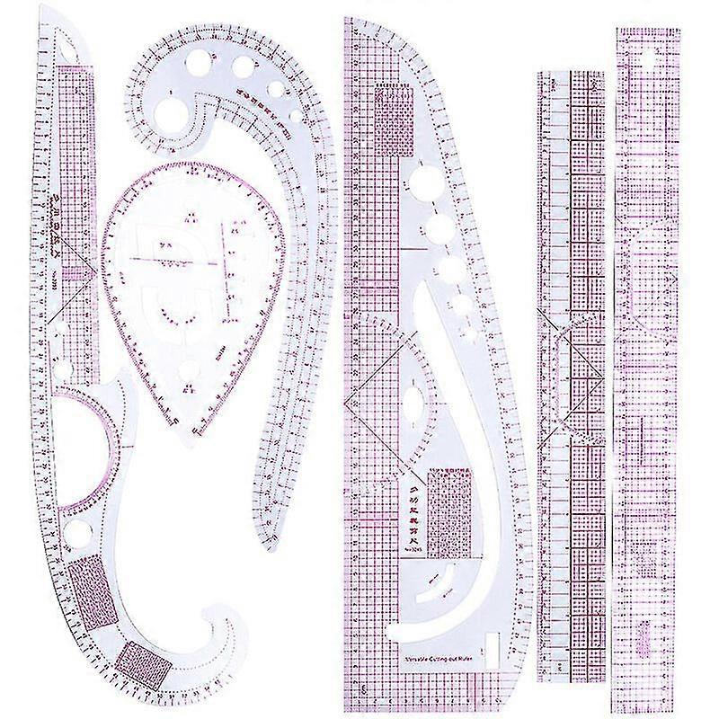 Nou 6 piese multifuncțional îmbrăcăminte instrument de cusut riglă