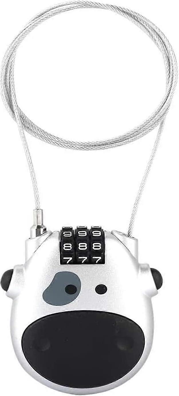 Bicycle Combination Lock, Compact Cable Lock, 3 Digit Code Lock, Retractable Cable Lock, Scooter Lock, Bicycle Combination Lock