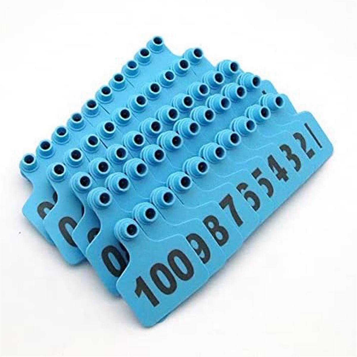 001-100 Number Plastic Tags Livestock Animal Ear Tag for