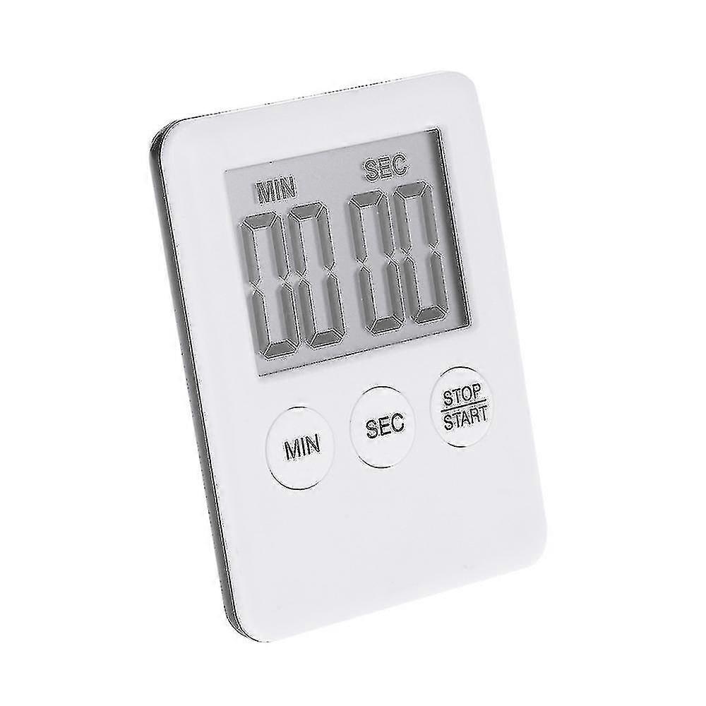 Magnetic Lcd Digital Kitchen Timer, White