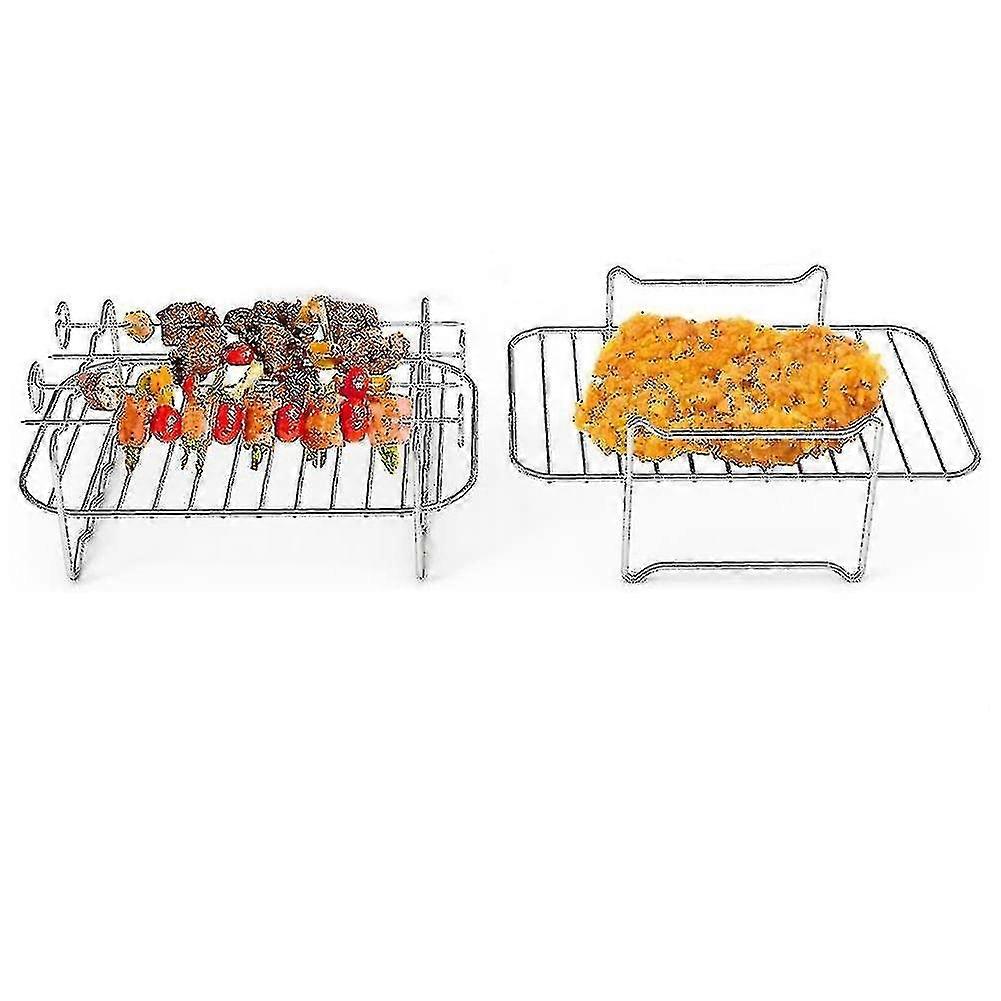 Air Accessories 2pcs Set For Dual Basket, Multi-layer Rack