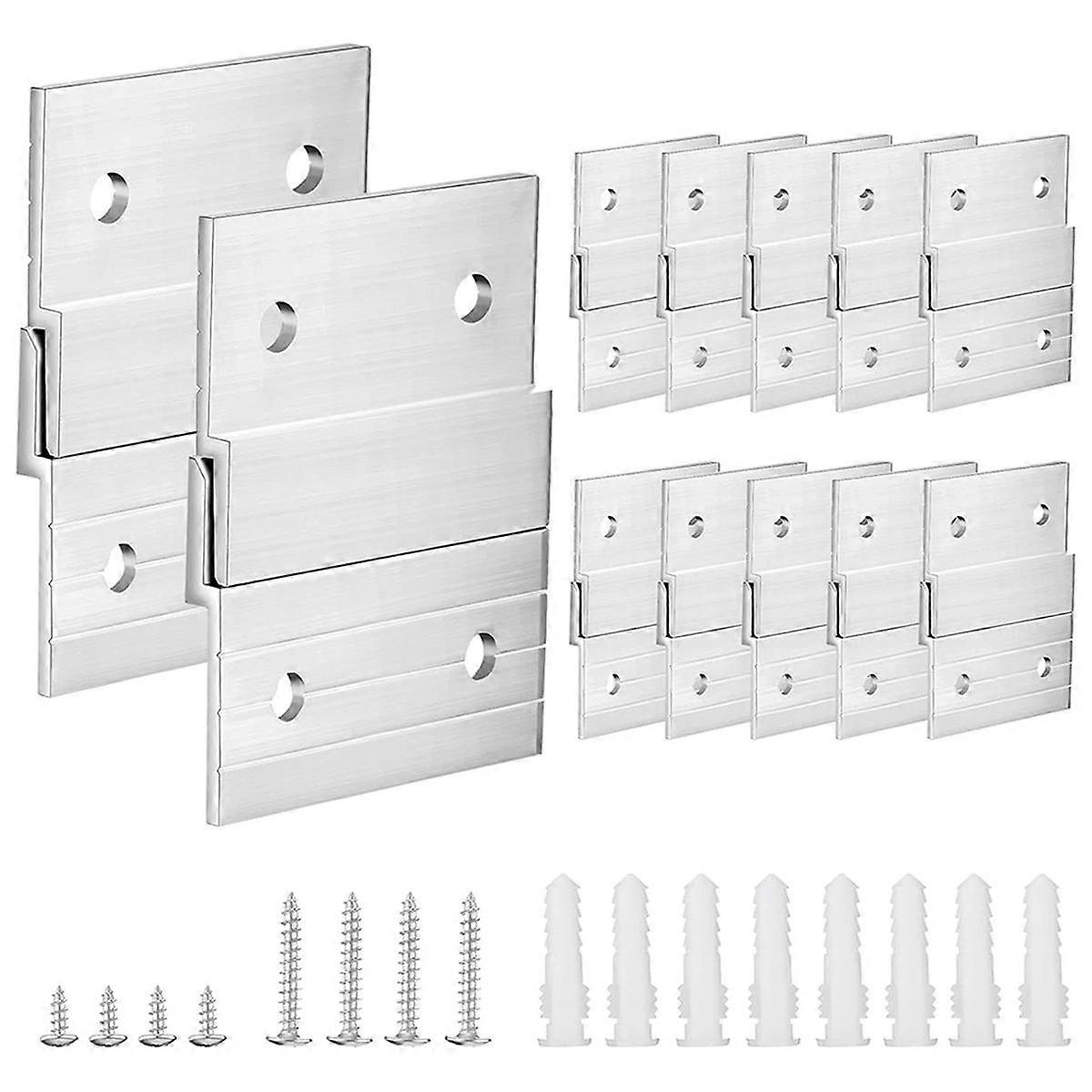 Hardware Kit for Hanging French Plywood Picture Hooks, Wall Bracket Hardware Kit Aluminum Z Bar Han