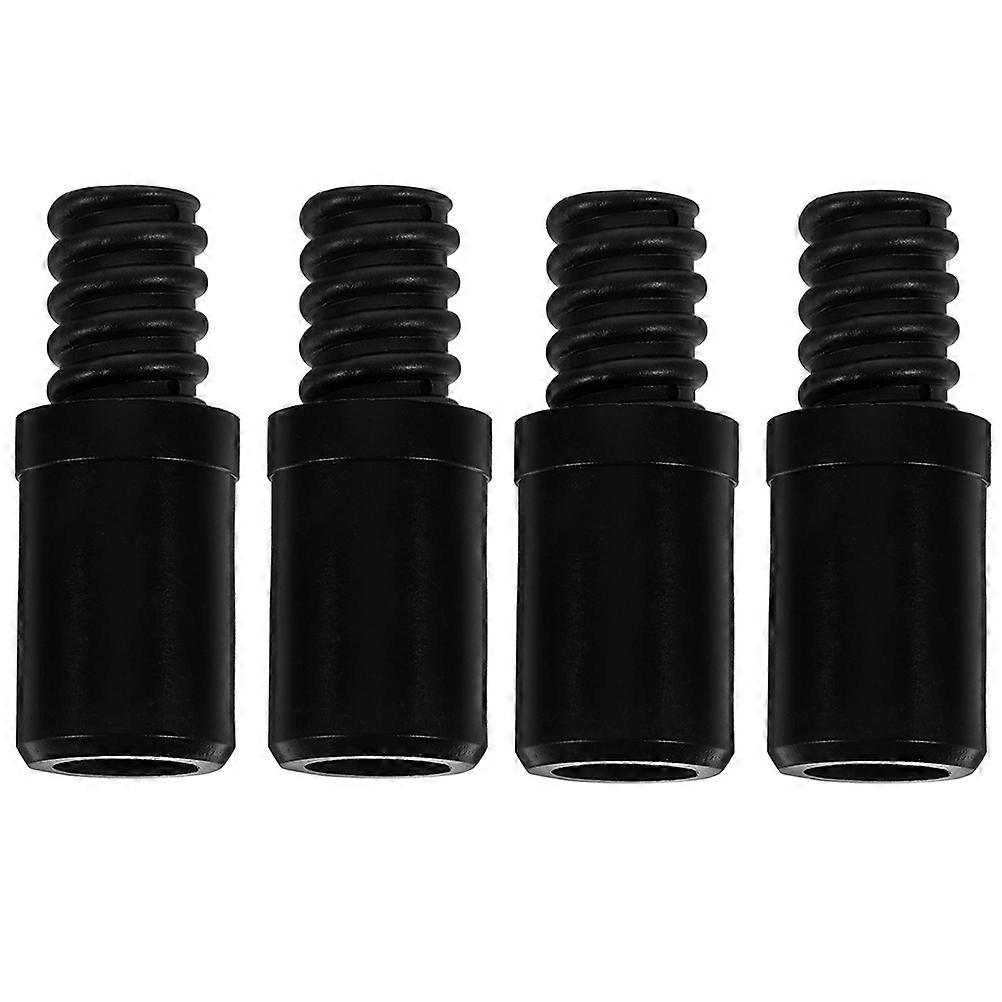 4Pcs Broom Extension Pole Adapter Tip Plastic Threaded Handle Tip Broom Repairing Threaded Tip