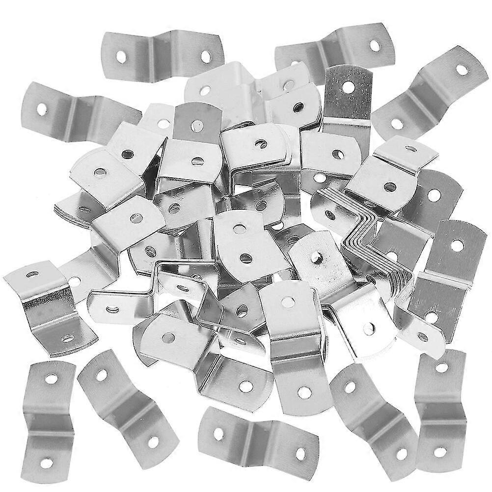 50pcs Z Shape Photo Frame Fasteners Offset Canvas Clips Tabletop Picture Framing Fasteners