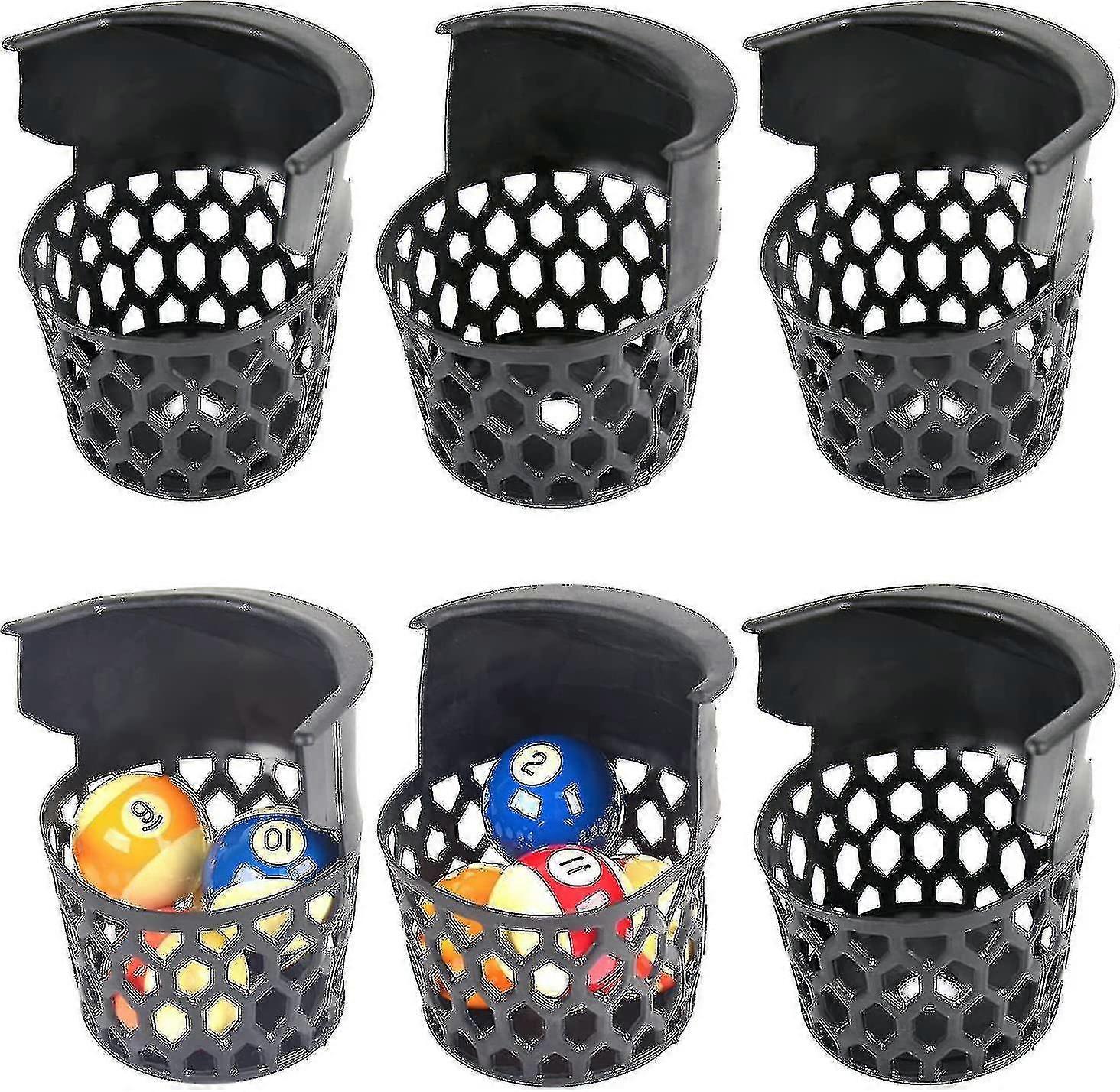 Pool Table Pockets Replacement Pockets For Billiard Table Set Of 6 Plastic Web Pockets [JKW]