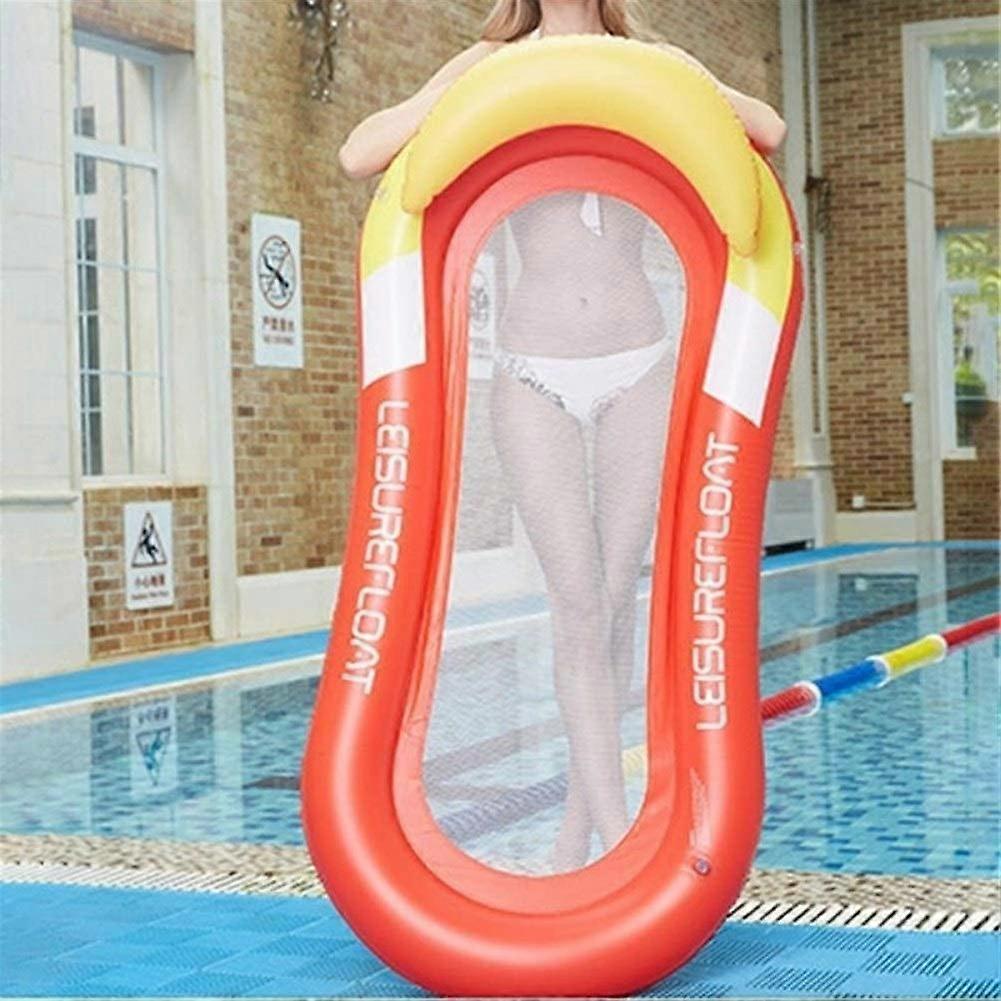 Inflatable raft Floating Mat Shade Floating Bed Swimming Single Beach Pool Air Mattress Summer Inflatable Floating Row Sleeping Bed Chair Lounge Hammo