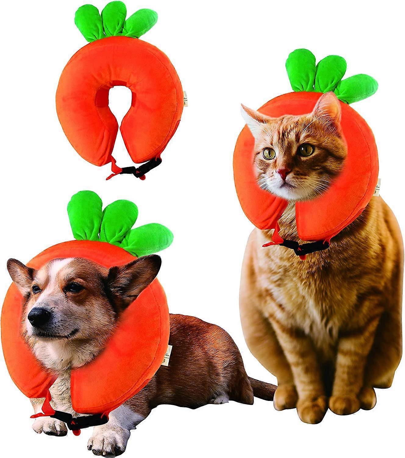 Adjustable Cat Cone Collar Soft, Cute Cat Recovery Collar,Collar for Cats After Surgery, Cat Neck Cones to Stop Licking for Cat/Kitten/Small Dog, M