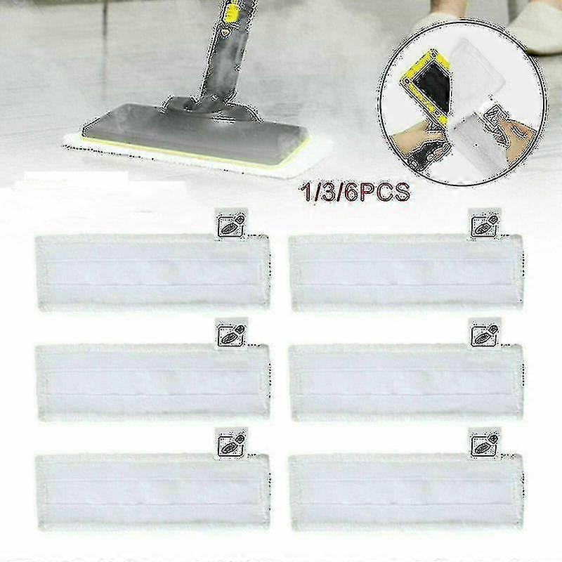 1/3/6pcs Karcher Sc1 Sc2 Sc3 Sc4 Sc5 Steam Cleaner Mop Terry Cloths Floor Pads Set-1pc- High Quality