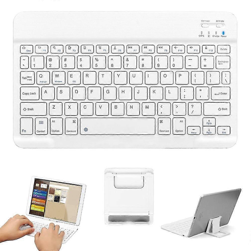 Ultra-Thin Portable Wireless  Tooth Keyboard Strong Compatibility White