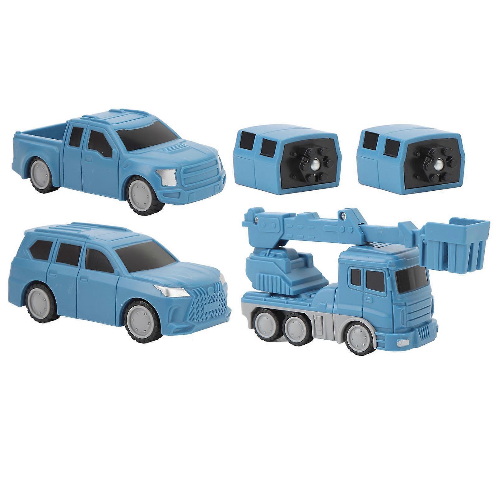 Transformeren Robot Speelgoed Transformeren Robot Geassembleerde Voertuigen Kinderen DIY Magnetische Assemblage Gebouw Auto Model Speelgoed