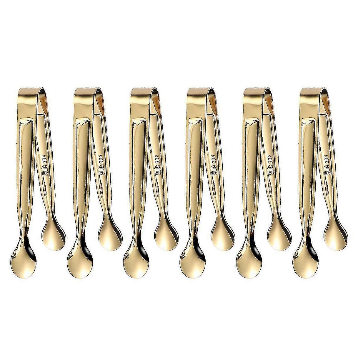 6pcs Mini Tongs For Appetizers, Serving Utensils Small Tongs For Serving Appetizers Ice Tongs Sugar