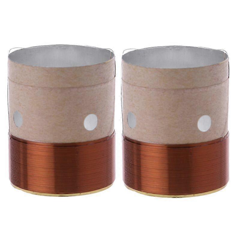 Bassschwingspule Rund Kupfer Zwei Schichten Aluminium Für 25,5MM Lautsprecher Bass Schwingspule Tieftöner Lautsprecherspule Zubehör 2PCS
