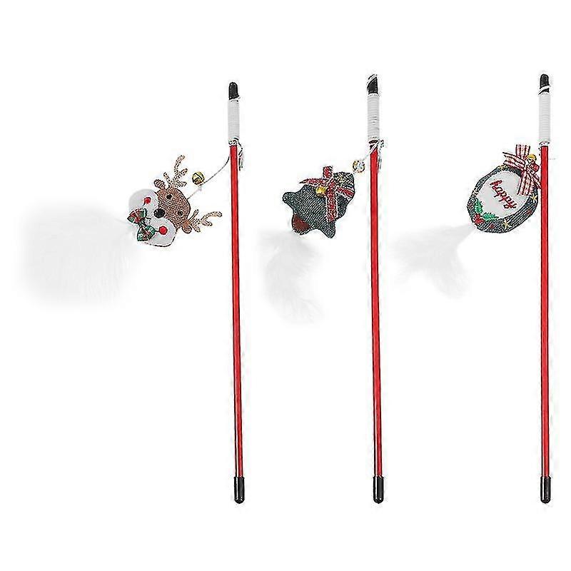 3pcs Palos de burla con temática navideña