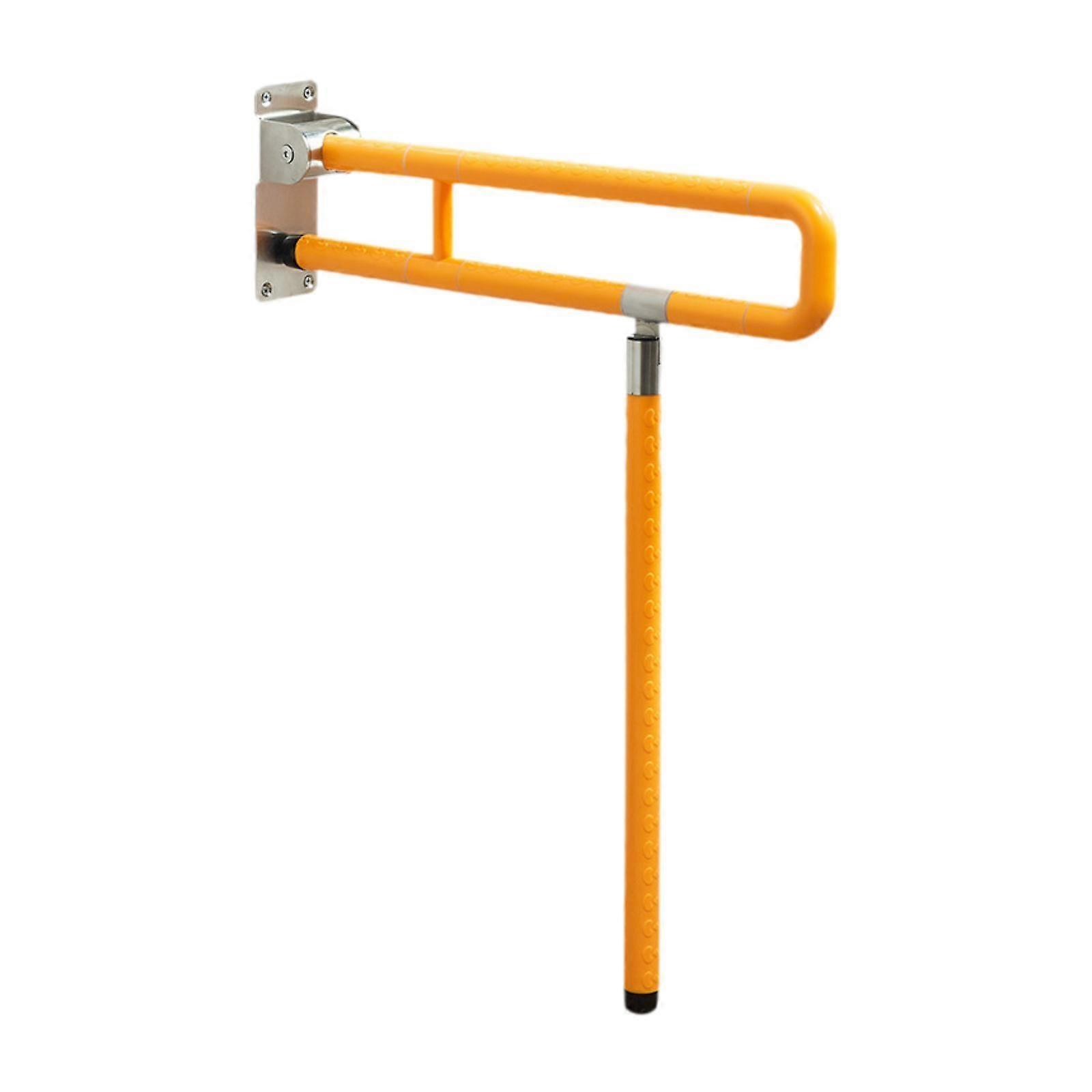 Barre d’appui de toilette Support multifonction Barre de main pour toilettes Seniors jaune
