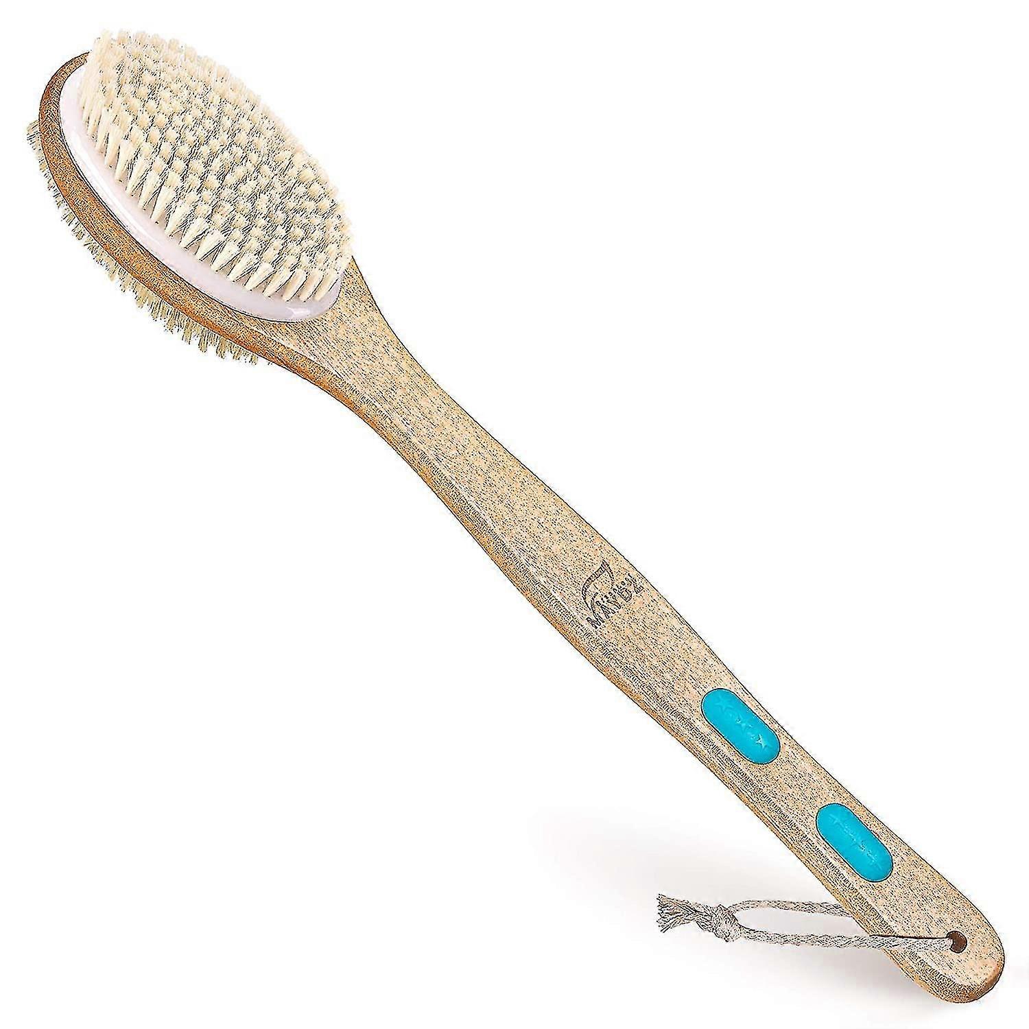 Back Brush Long Handle For Shower - Soft And Firm Double Sided