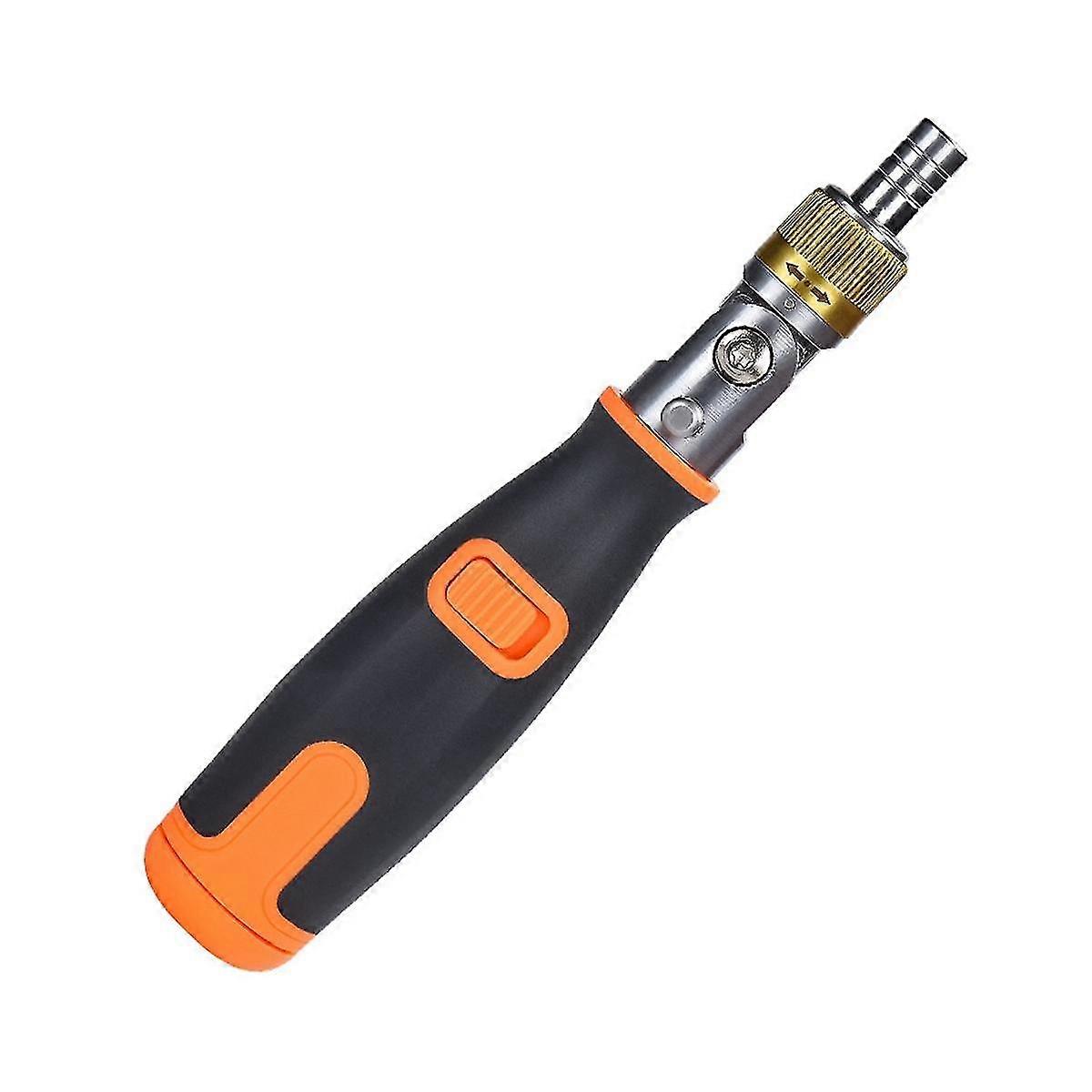 10-in-1 Orange Screwdriver Set Bidirectional Ratchet Deformation Multi-angle Special-shaped Screwdriver With Batch Head