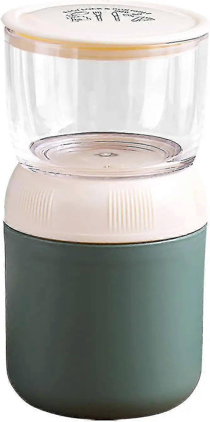 جرة حساء الطعام ، حاوية الزبادي الفولاذ المقاوم للصدأ 2-الطبقة مانعة للتسرب تكديس بينتو مربع مع أغطية وملعقة يوجيا