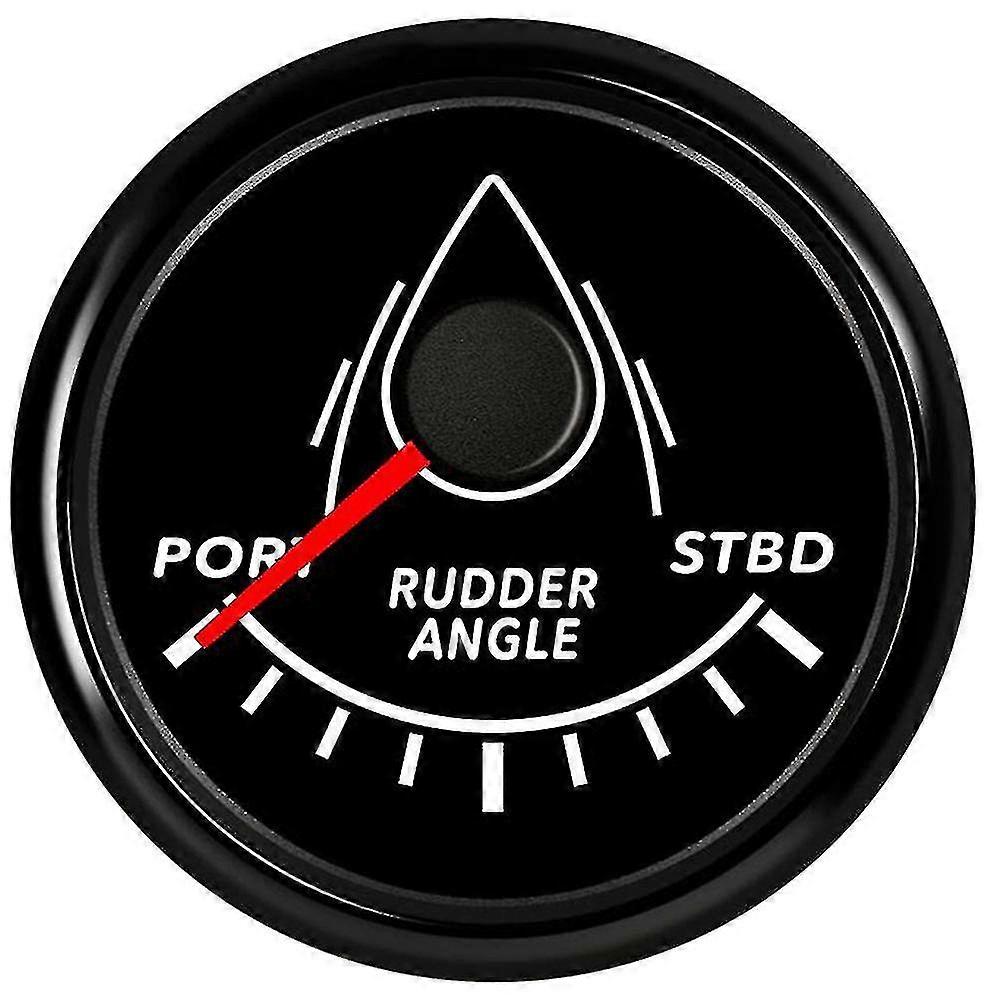 52mm Marine Rudder Position Indicator Waterproof Red Backlight With 0-190 Ohm Rudder Mating Sensor 12v/24vd For Marine Yacht