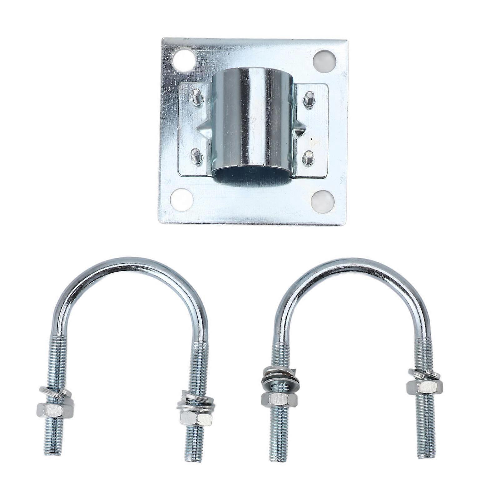 תושבת צינור תורן אנטנה תמיכה יציבה התאמה גמישה סגסוגת אלומיניום תושבת תושבת תושבת מסגסוגת אלומיניום לקיר גג סט 1