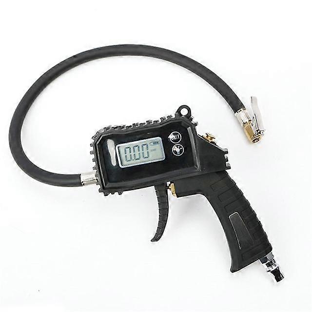 Car Tire Pressure Gauge Digital Display Inflator Air Pressure Tester Inflatable Gun Inflation Monitoring With Light Tire Gauge