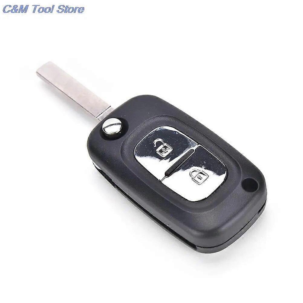 Replace 2 buttons folding remote key Flip Remote Key Shell refit for RENAULT Clio Megane Kangoo Modus