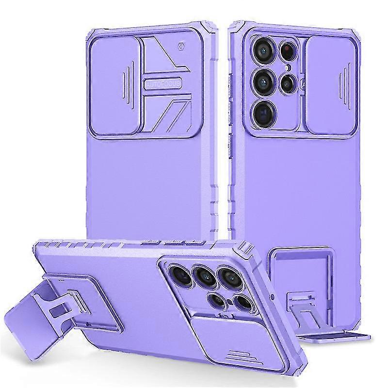 Armor Case Compatible With Samsung Galaxy S23 Ultra, Heavy Duty Protective Case With Slide Camera Cover & Kickstand
