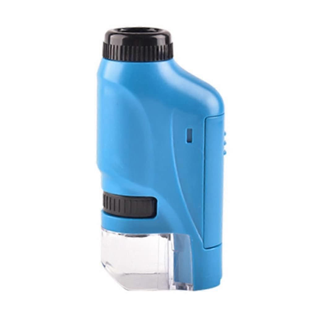 Kids Portable Microscope,120x Handheld Pocket Microscope with LED Light Portable Microscope Stem Toys
