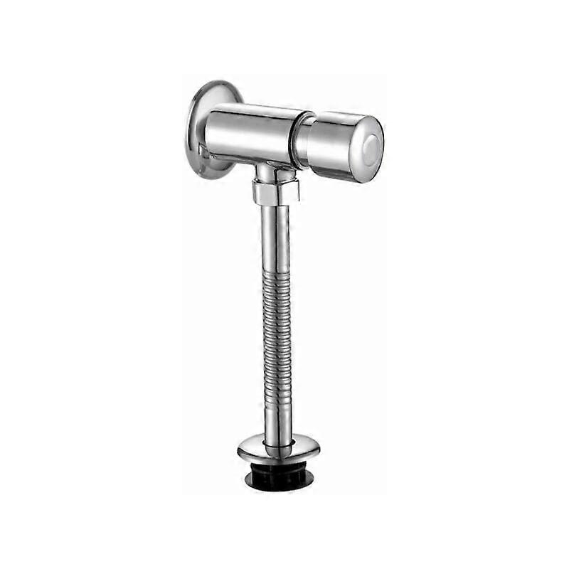 Urinal Flush Valve Urinal URI Flush Valve Chrome Wall Mount Push Button Exposed Closet Manual Delay Automatic Close