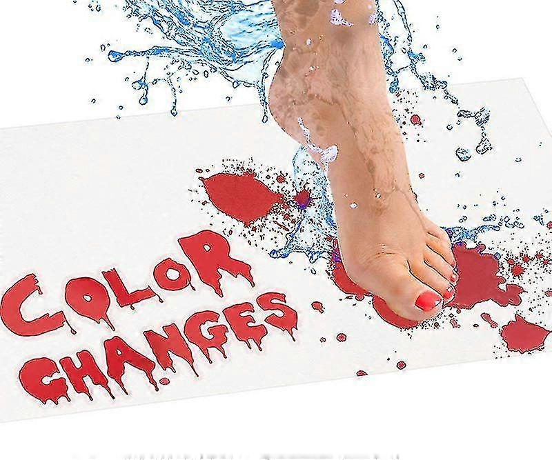 Farbe Changing Teppich Badematte Halloween Fußmatte Bloody Badezimmer Farbe Wechselnde Fußmatte