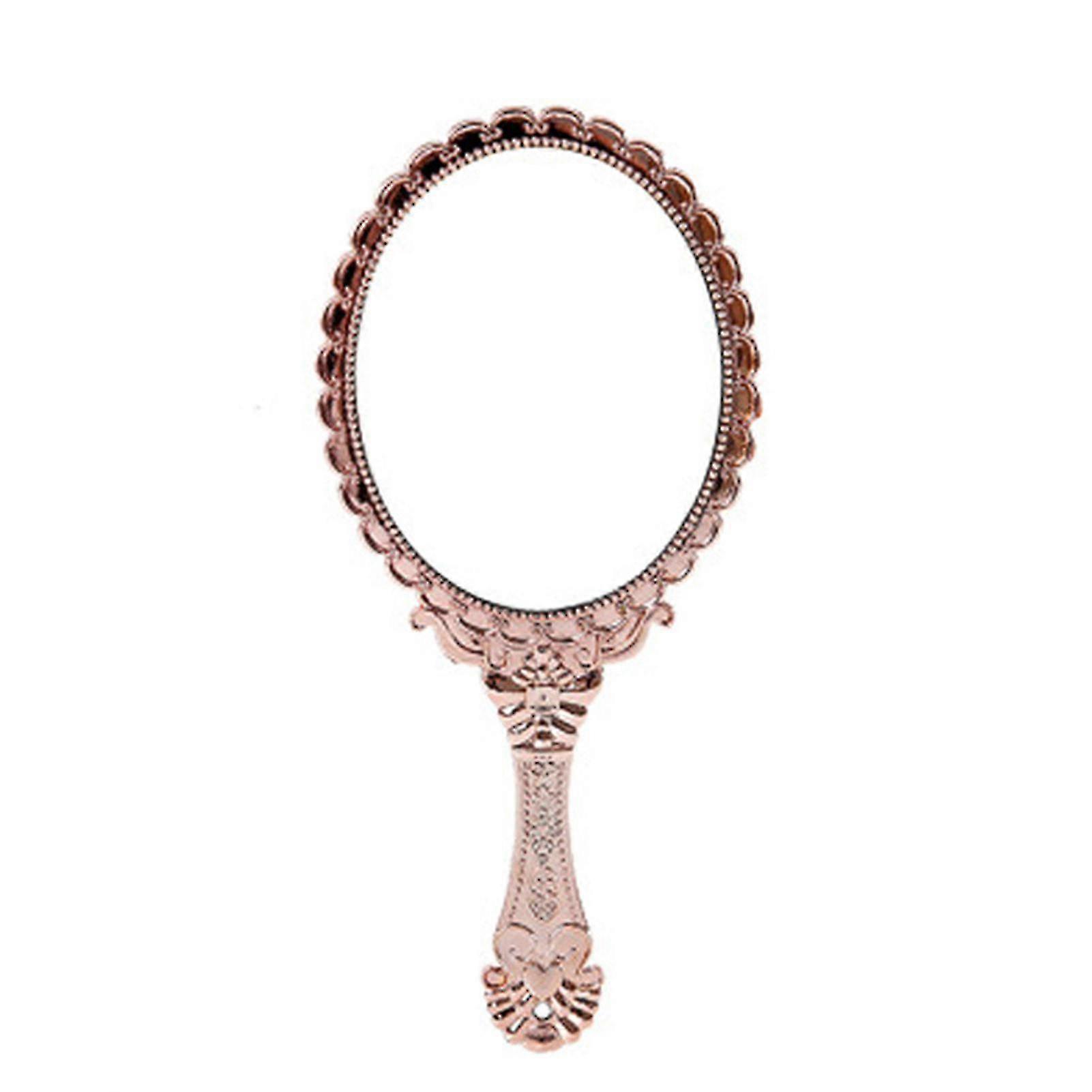 Hand Held Mirror Old Fashion Portable Abs Comfy Hand Held Mirror With Handle For Gift