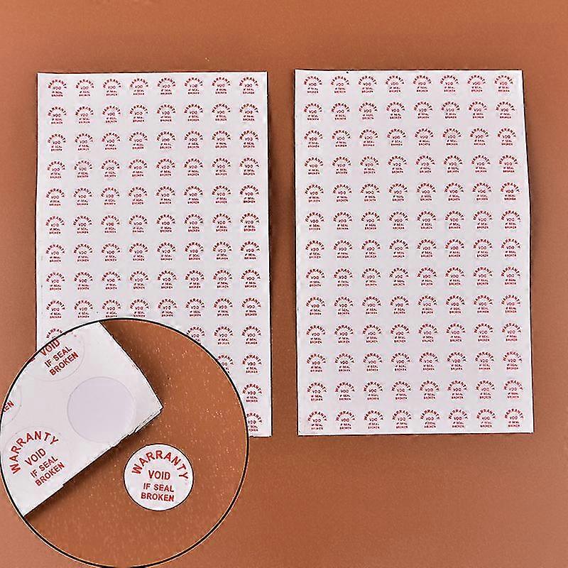 2sheets/208pcs Warranty Void If Damaged Protection Security Label Sticker Seal