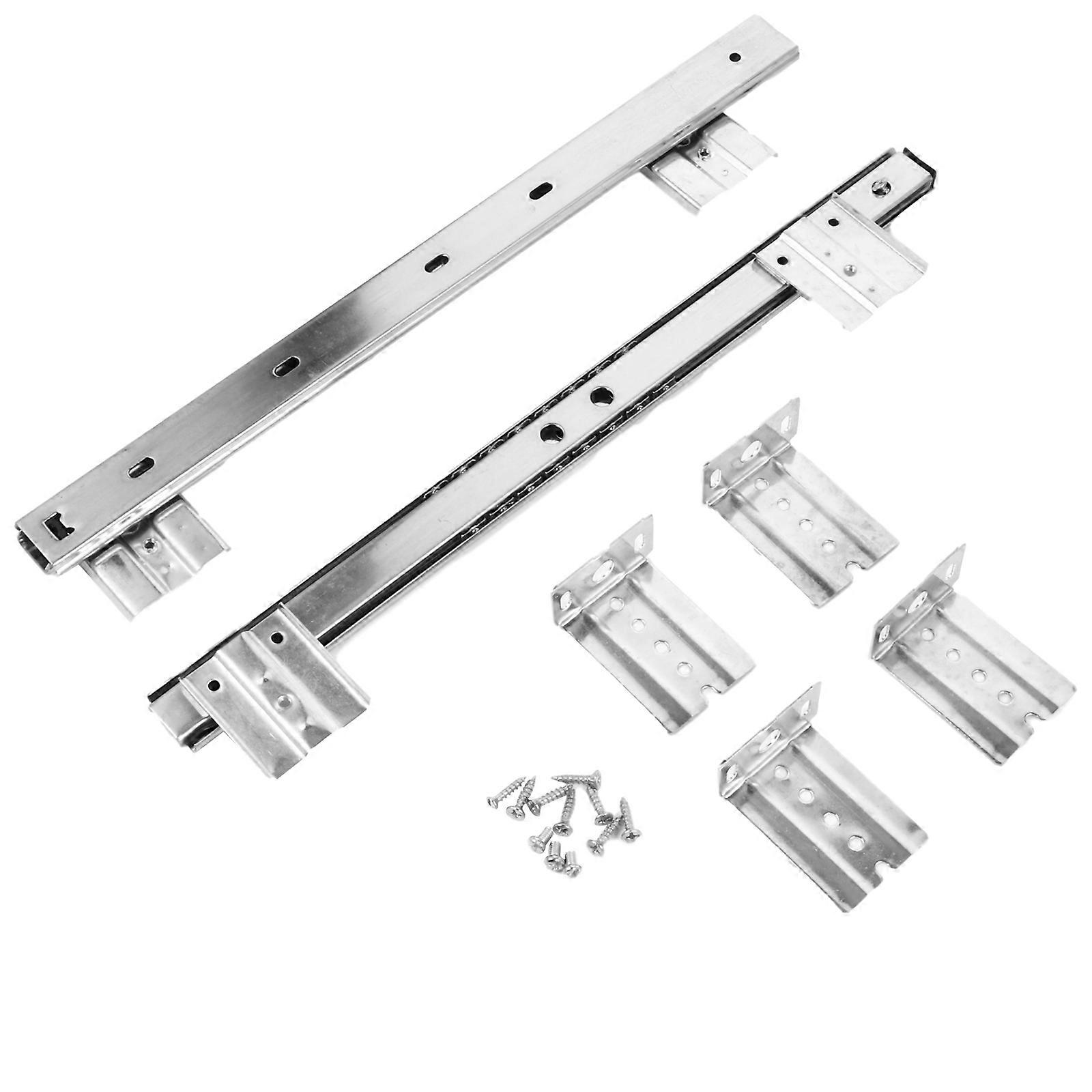 1 paire de rails coulissants pour tiroir de clavier de bureau, rails de montage latéraux